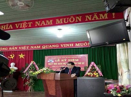 Huyện Krông Búk tổ chức Lễ kỷ niệm 32 năm Ngày Nhà giáo Việt Nam 20/11/2014