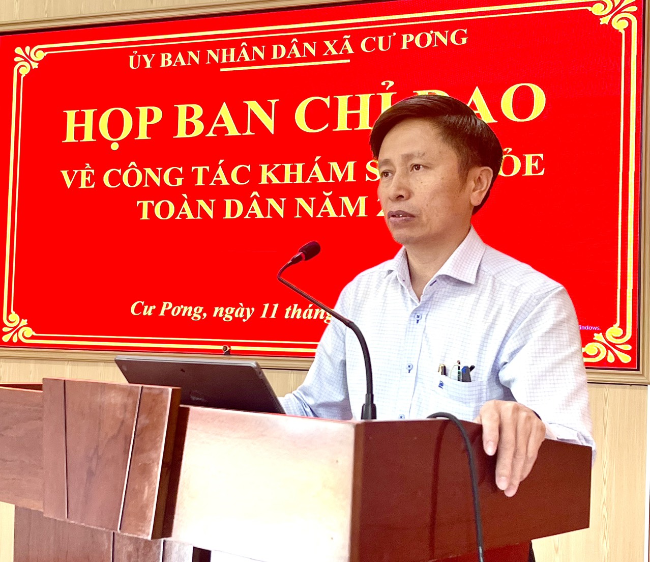 Xã Cư Pơng họp BCĐ tháo gỡ khó khăn, đẩy nhanh tiến độ khám sức khỏe toàn dân năm 2026