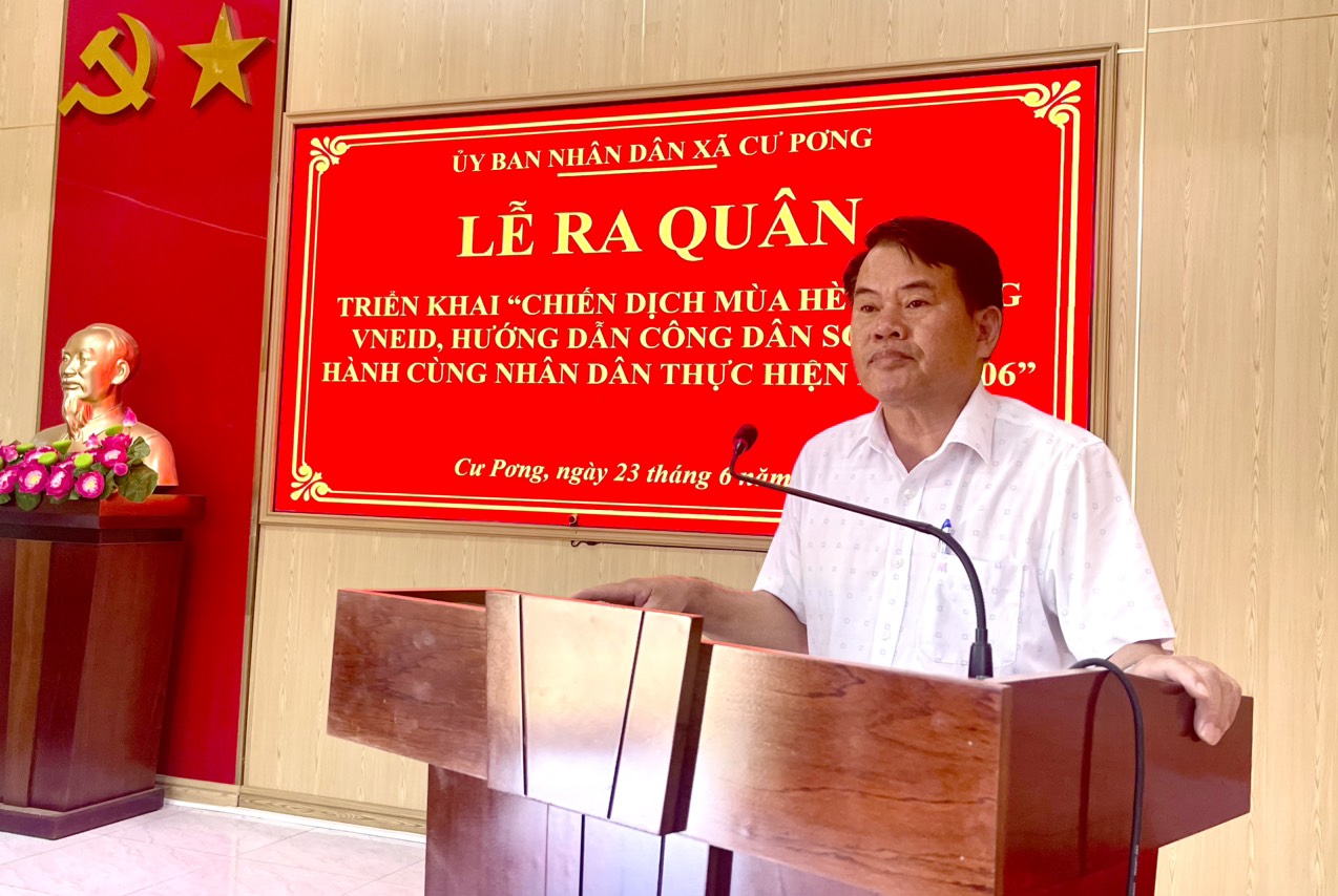 Lễ ra quân “Chiến dịch mùa hè số cùng VNeID, hướng dẫn công dân số, đồng hành cùng nhân dân thực hiện Đề án 06”