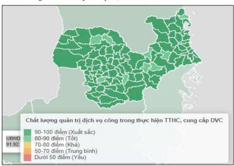 Kết quả đánh giá chất lượng phục vụ người dân, doanh nghiệp trong thực hiện thủ tục hành chính, dịch vụ công theo thời gian thực trên môi trường điện tử tỉnh Đắk Lắk tuần 2 tháng 12/2025 (ks)